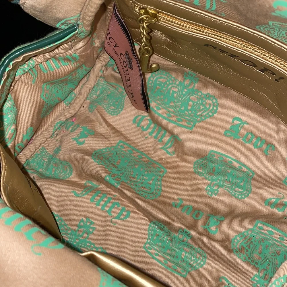 Juicy Couture VINTAGE Bowler handbag with VINTAGE key and chain hardware